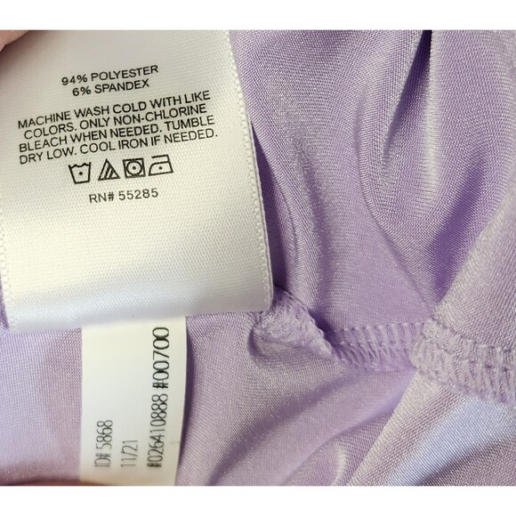 Express Light Lavender Sleeveless Faux Wrap Blouse XS NWT Asymmetrical Top - Picture 8 of 8